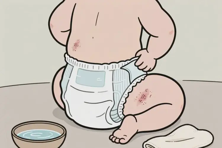 嬰兒屁股上偶爾起濕疹可以治好嗎(圖3)