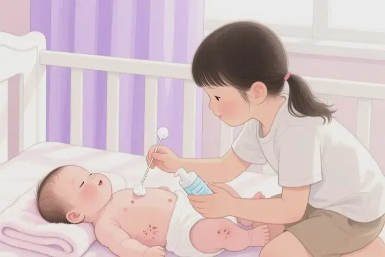 新生兒脖子起濕疹可以治好嗎(圖1)