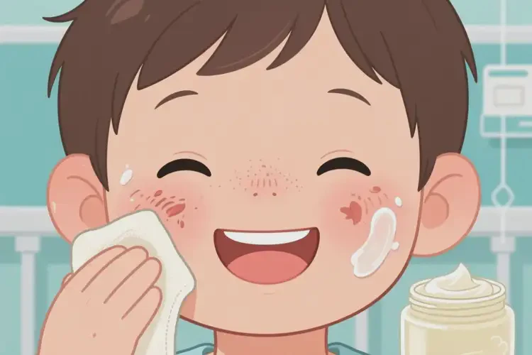 小孩面部容易長濕疹可以治好嗎(圖2)