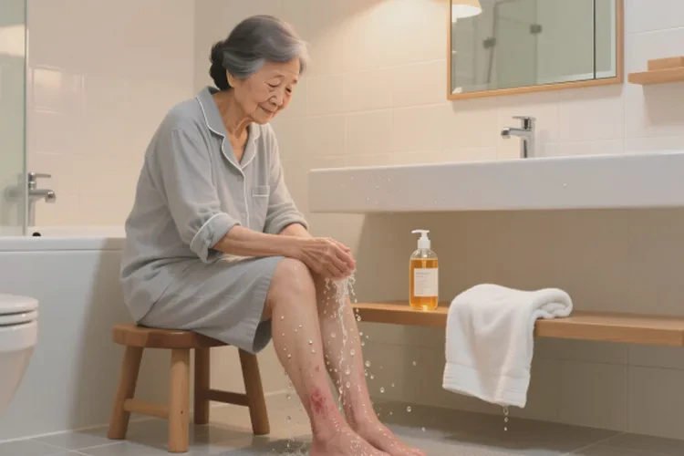 老年人小腿长湿疹可以治愈吗(图1)