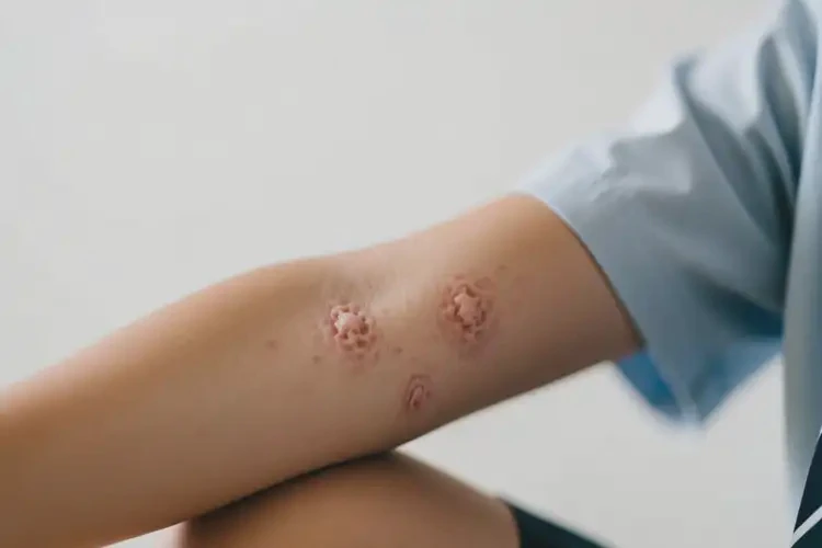 中學(xué)生手臂上偶爾長濕疹可不可以根治(圖1)