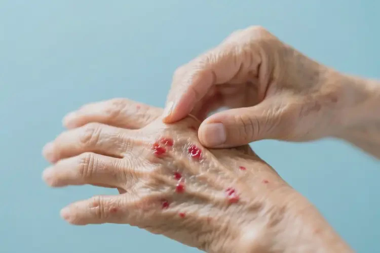 高齡老人手上長濕疹可不可以根治(圖1)