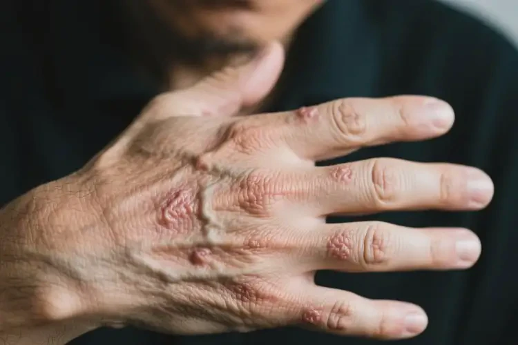男人手上偶爾起濕疹可不可以根治(圖1)