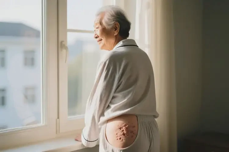 老人屁股上出現(xiàn)濕疹可以治好嗎(圖1)