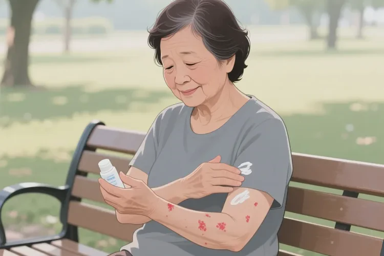 老年人四肢偶尔起湿疹能靠自己自愈吗(图1)