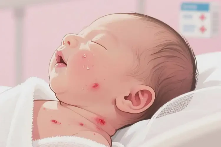 新生儿脖子上出湿疹可以治好吗(图3)