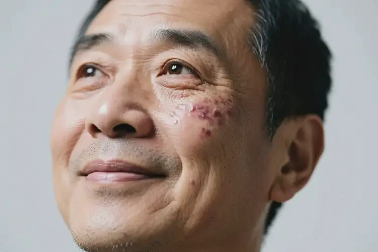 男性面部出現(xiàn)濕疹可以治好嗎(圖3)