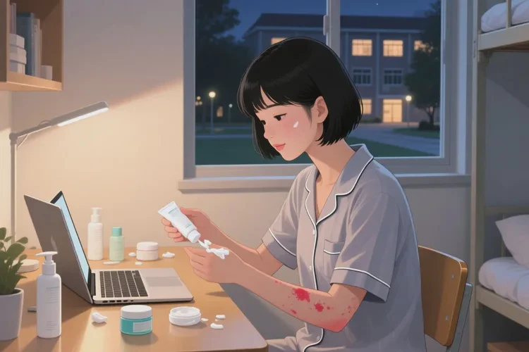 大學(xué)生手臂出濕疹能靠自己自愈嗎(圖1)