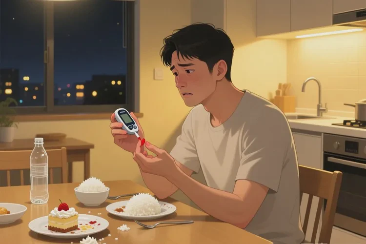 28歲晚餐血糖30.4是怎么回事(圖1)