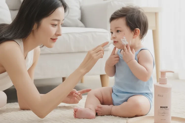 孩子面部有濕疹可以治愈嗎(圖1)