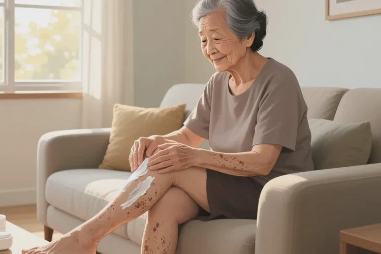 老人身上容易起濕疹可以治愈嗎(圖1)