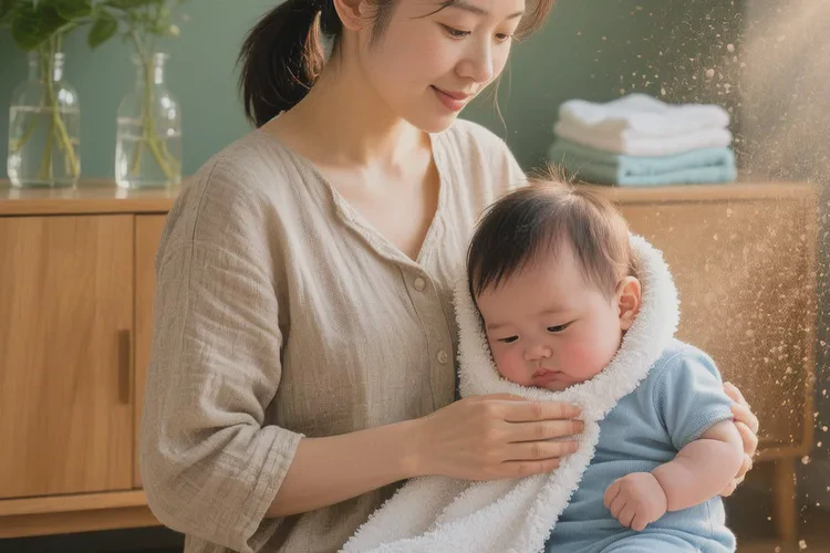 嬰幼兒脖子出現(xiàn)濕疹可以治愈嗎(圖1)