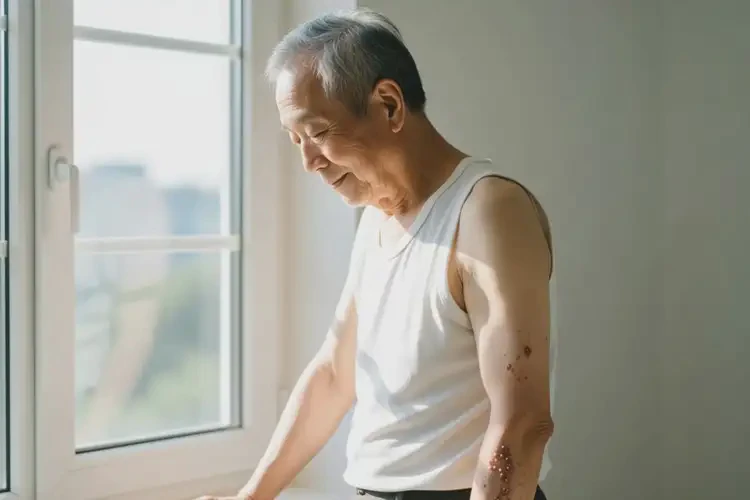 老年人四肢偶爾長(zhǎng)濕疹可以治好嗎(圖2)