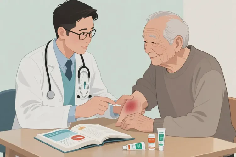 老人手臂上容易長濕疹可以治愈嗎(圖4)