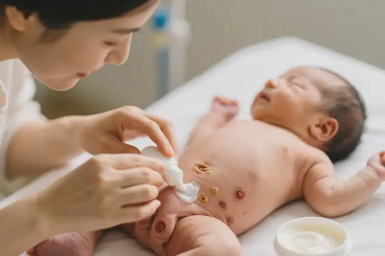 新生兒屁股上起濕疹可以治好嗎(圖2)