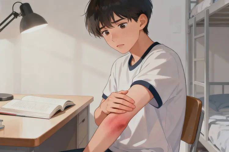 大學生四肢出現(xiàn)濕疹能靠自己自愈嗎(圖1)