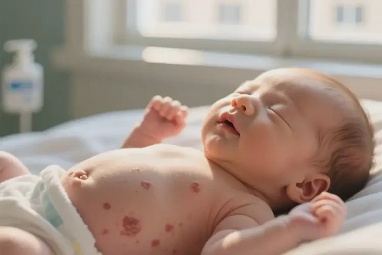 新生兒肚子偶爾起濕疹可以治好嗎(圖4)