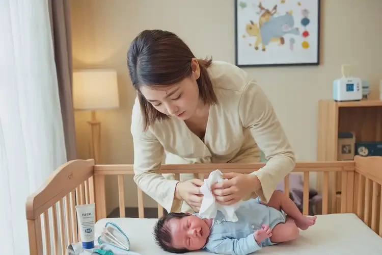 新生兒脖子上長濕疹可以治好嗎(圖3)