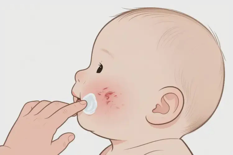 嬰兒面部有濕疹可以治好嗎(圖1)