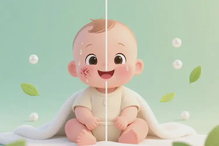 小儿面部容易起湿疹可以治好吗(图2)