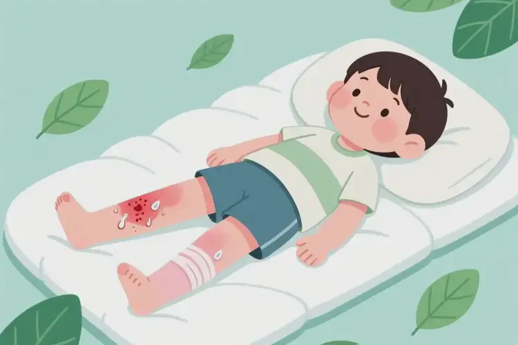 少兒小腿上經(jīng)常起濕疹可以治好嗎(圖1)