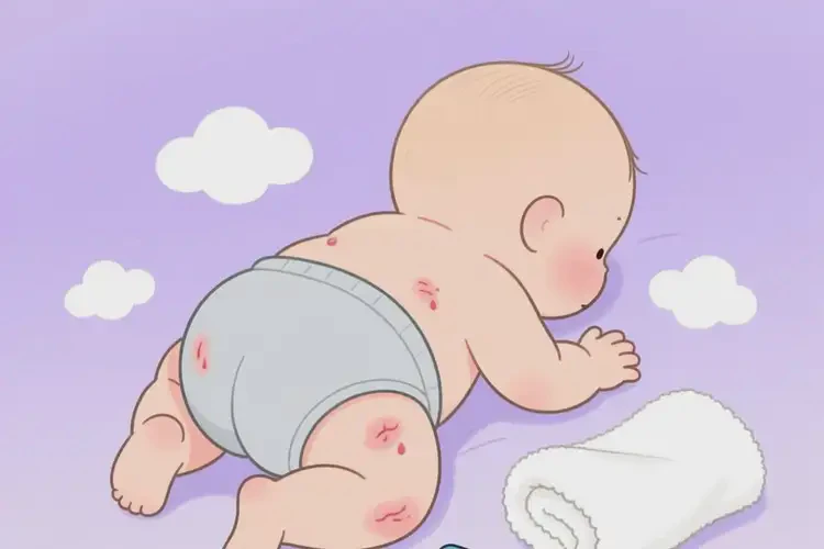 新生兒屁股上有濕疹可不可以根治(圖1)