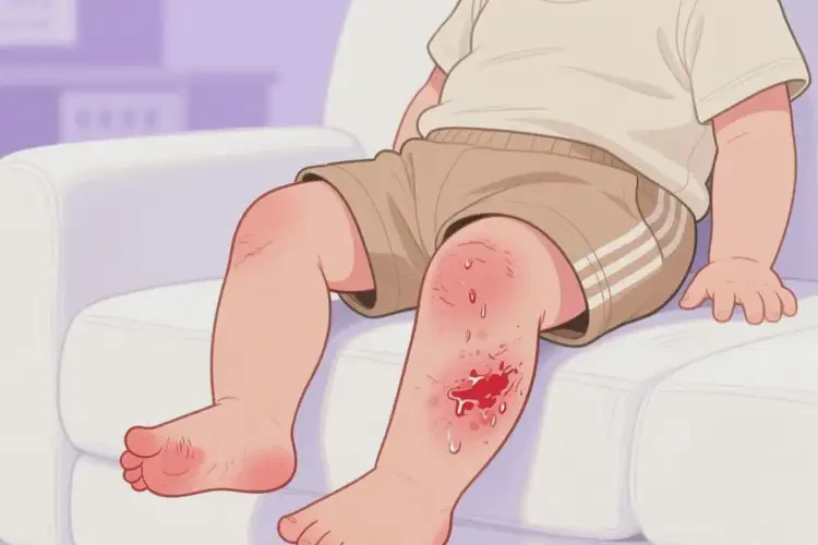 幼兒小腿上長濕疹可不可以根治(圖1)