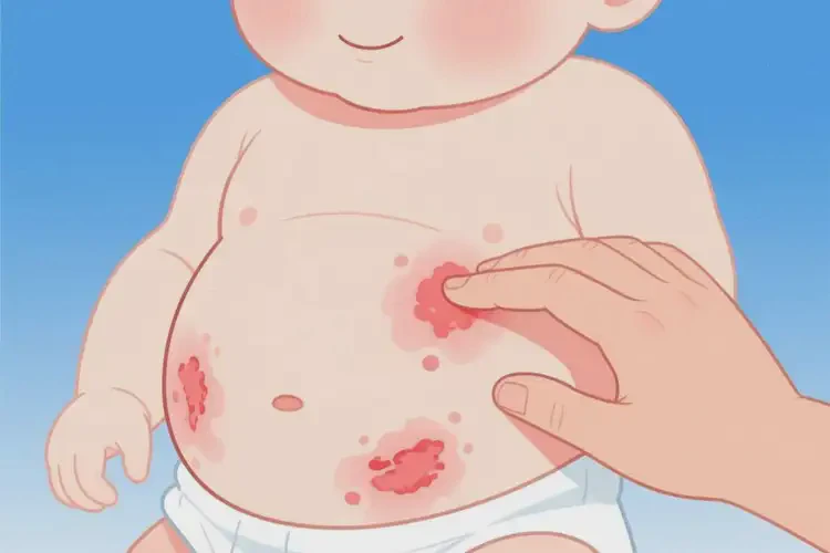 新生兒肚子出濕疹可不可以根治(圖1)