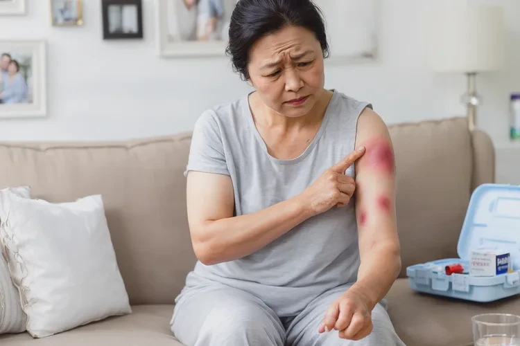 女人手臂偶尔长湿疹能靠自己自愈吗(图1)