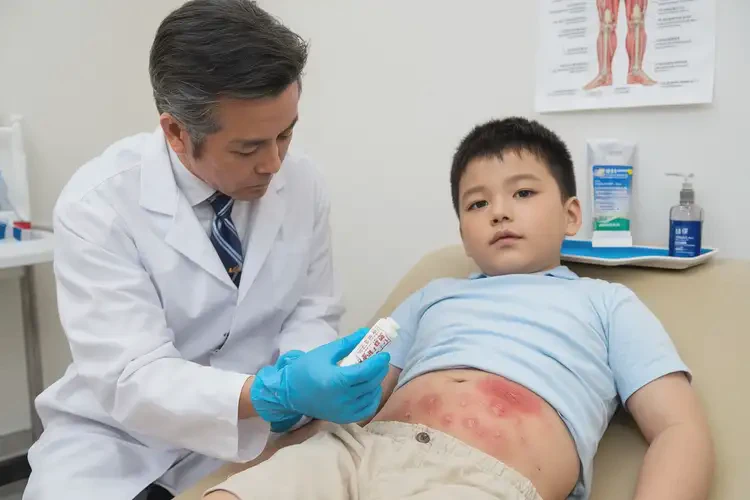 小孩肚子上長濕疹可以治好嗎(圖3)