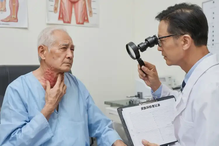 老人脖子上起濕疹可以治好嗎(圖4)