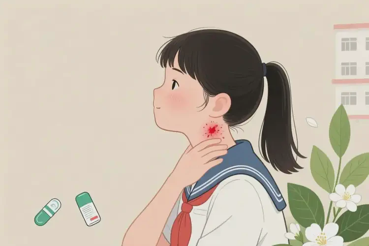 中學生脖子出現(xiàn)濕疹可不可以根治(圖3)