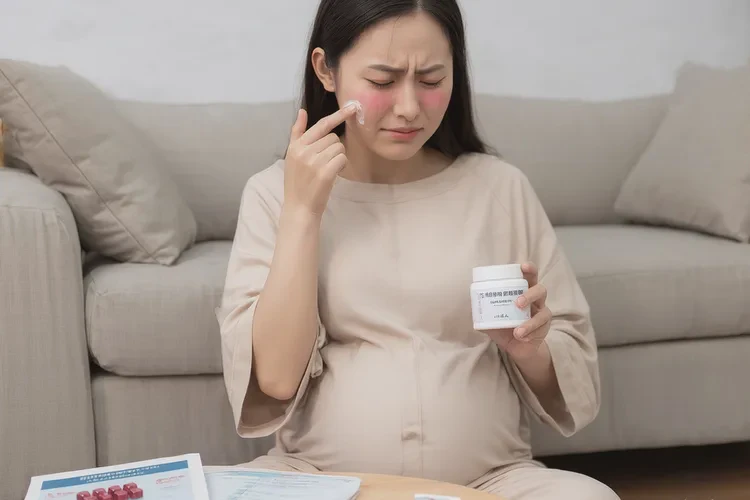孕婦面部出濕疹可以治愈嗎(圖1)