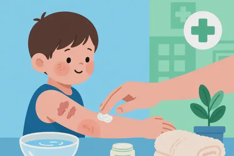 孩子肚子長(zhǎng)濕疹可以治好嗎(圖4)