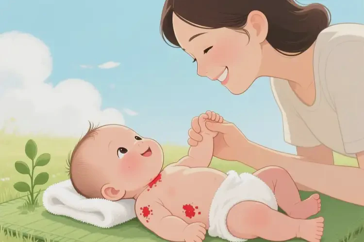 嬰幼兒脖子長濕疹可以治好嗎(圖1)