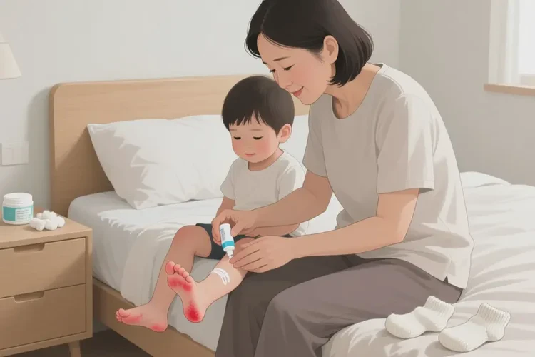 儿童脚上出湿疹可以治愈吗(图1)