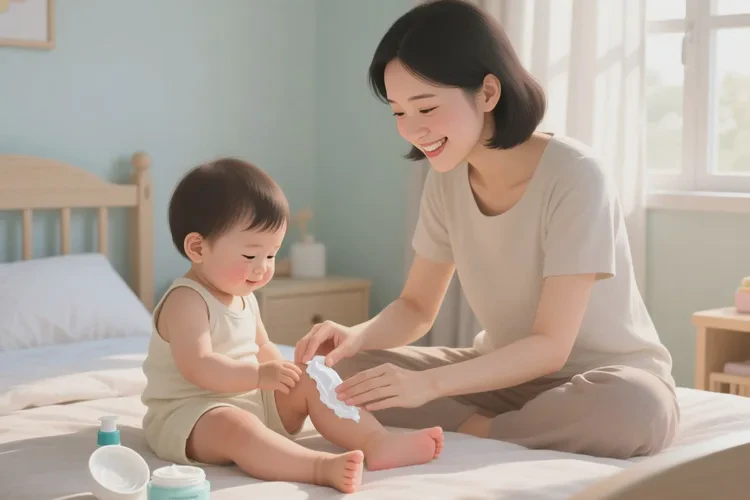 孩子小腿上有濕疹可以治愈嗎(圖1)