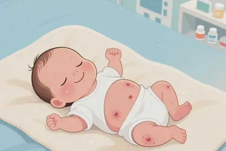 新生兒肚子上經(jīng)常起濕疹可以治好嗎(圖3)