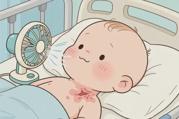 寶寶脖子上偶爾長(zhǎng)濕疹可以治好嗎(圖1)