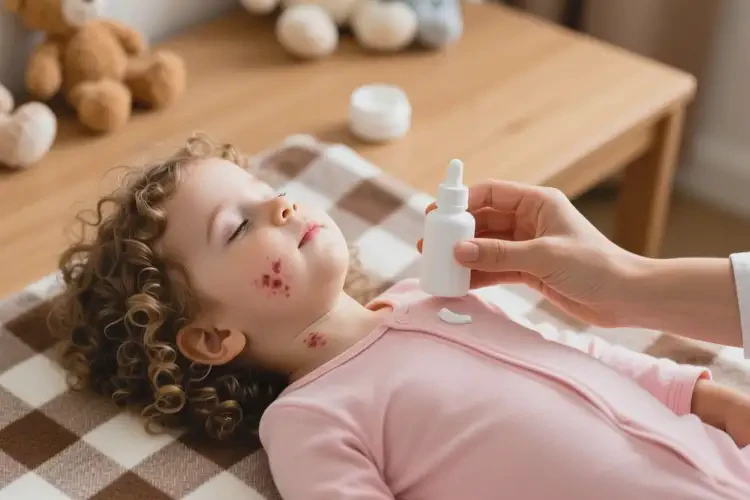 少兒脖子上有濕疹可以治好嗎(圖3)