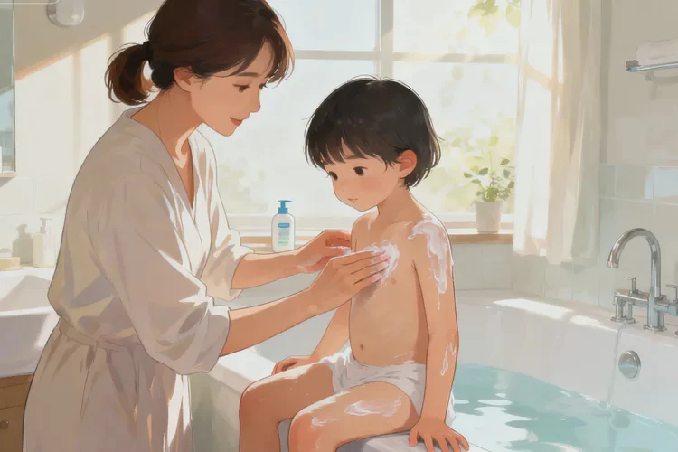 兒童身上有濕疹可以治愈嗎(圖1)