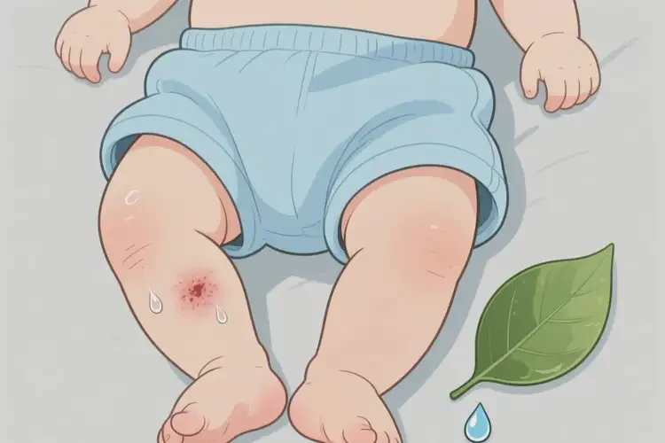 嬰幼兒大腿偶爾起濕疹可以治好嗎(圖1)