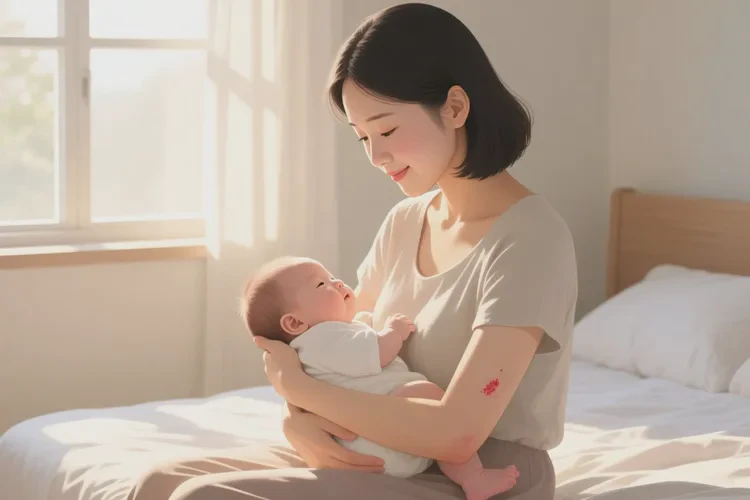 哺乳期媽媽四肢偶爾起濕疹能靠自己自愈嗎(圖1)