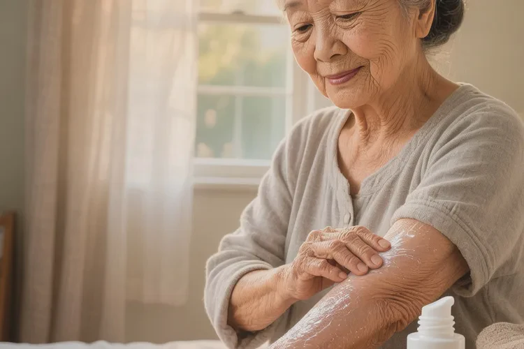 老人手臂起濕疹可以治愈嗎(圖1)