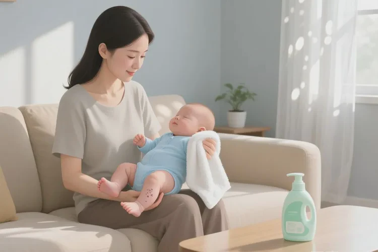 嬰幼兒小腿長濕疹可以治愈嗎(圖1)