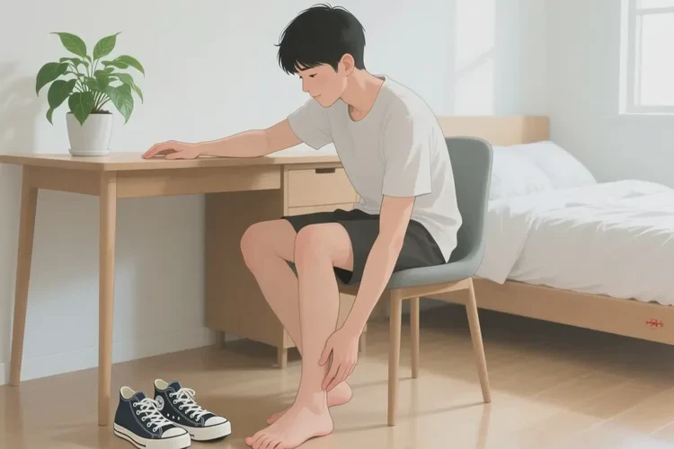 青年人腳上長濕疹能靠自己自愈嗎(圖1)