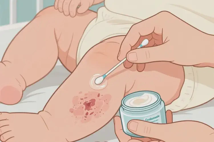 嬰兒大腿上長濕疹可以治好嗎(圖4)