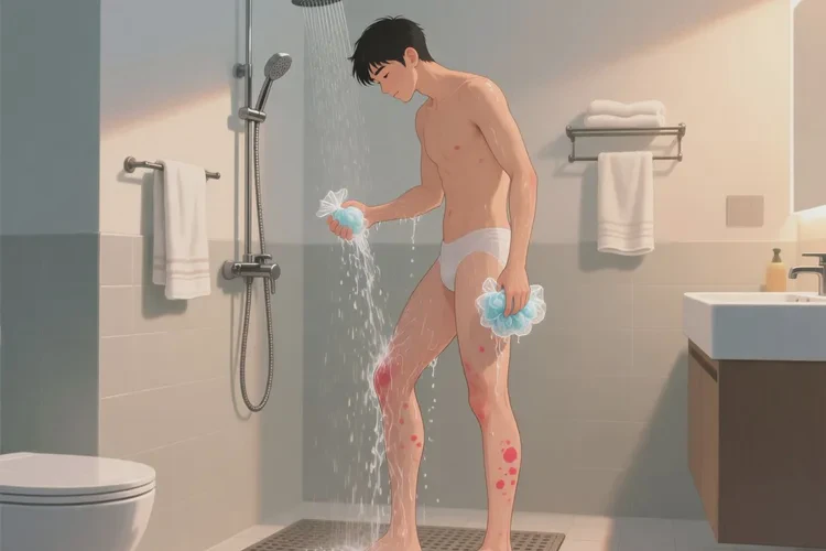 青年人大腿上長濕疹能靠自己自愈嗎(圖2)