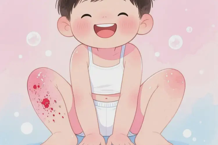 少兒大腿偶爾起濕疹可以治好嗎(圖1)