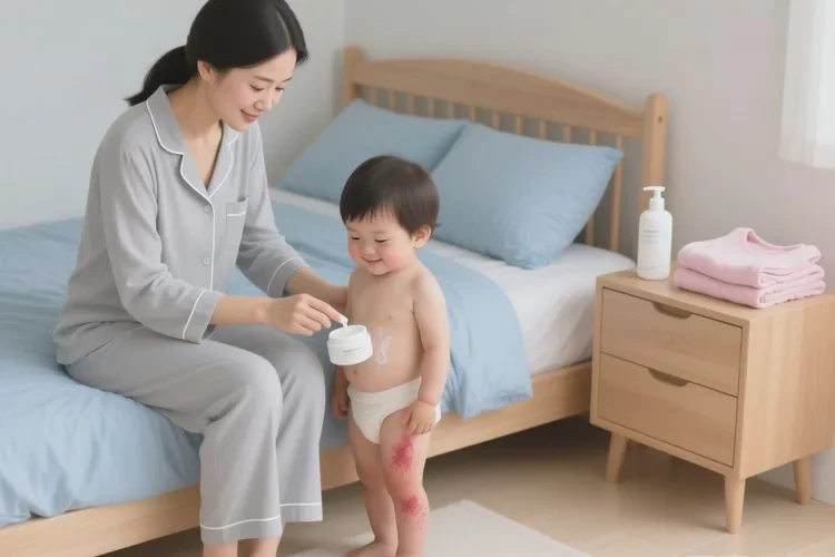 兒童大腿起濕疹可以治愈嗎(圖1)